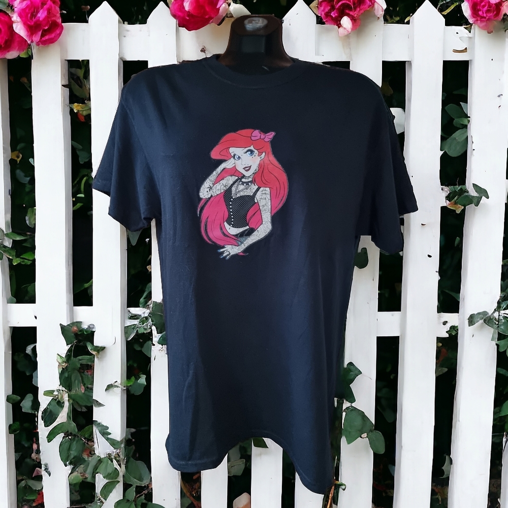 Disney Princess Sexy Tatooed Ariel Little Mermaid T-Shirt